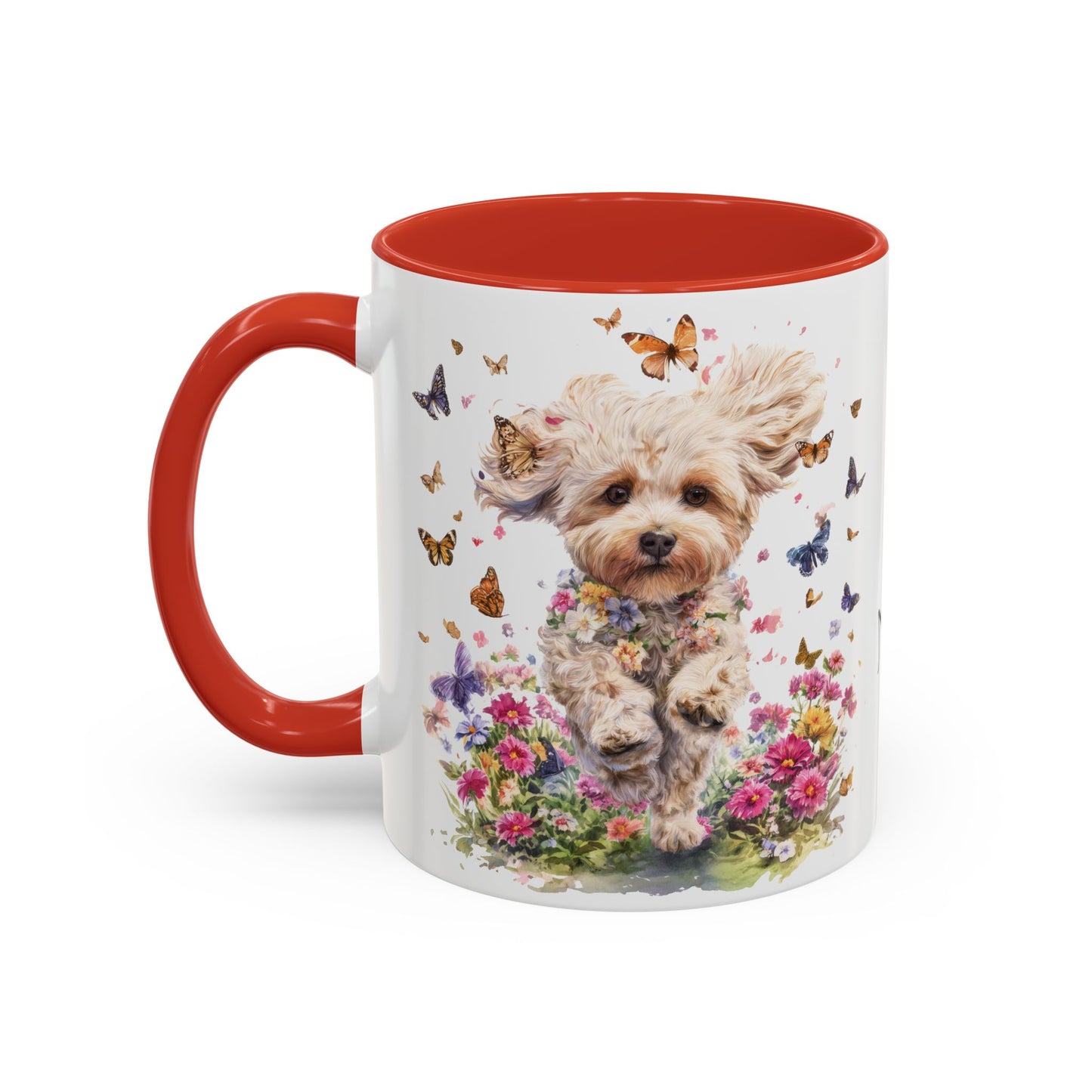Maltipoo #5 Personalized Accent Mugs, 11oz