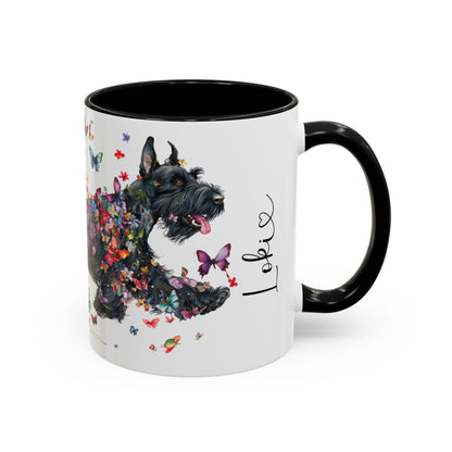 Giant Schnauzer Personalized Accent Mugs, 11oz