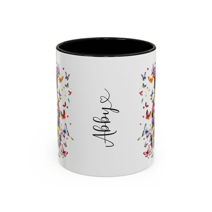 Box Terrier Personalized Colorful Accent Mugs, 11oz