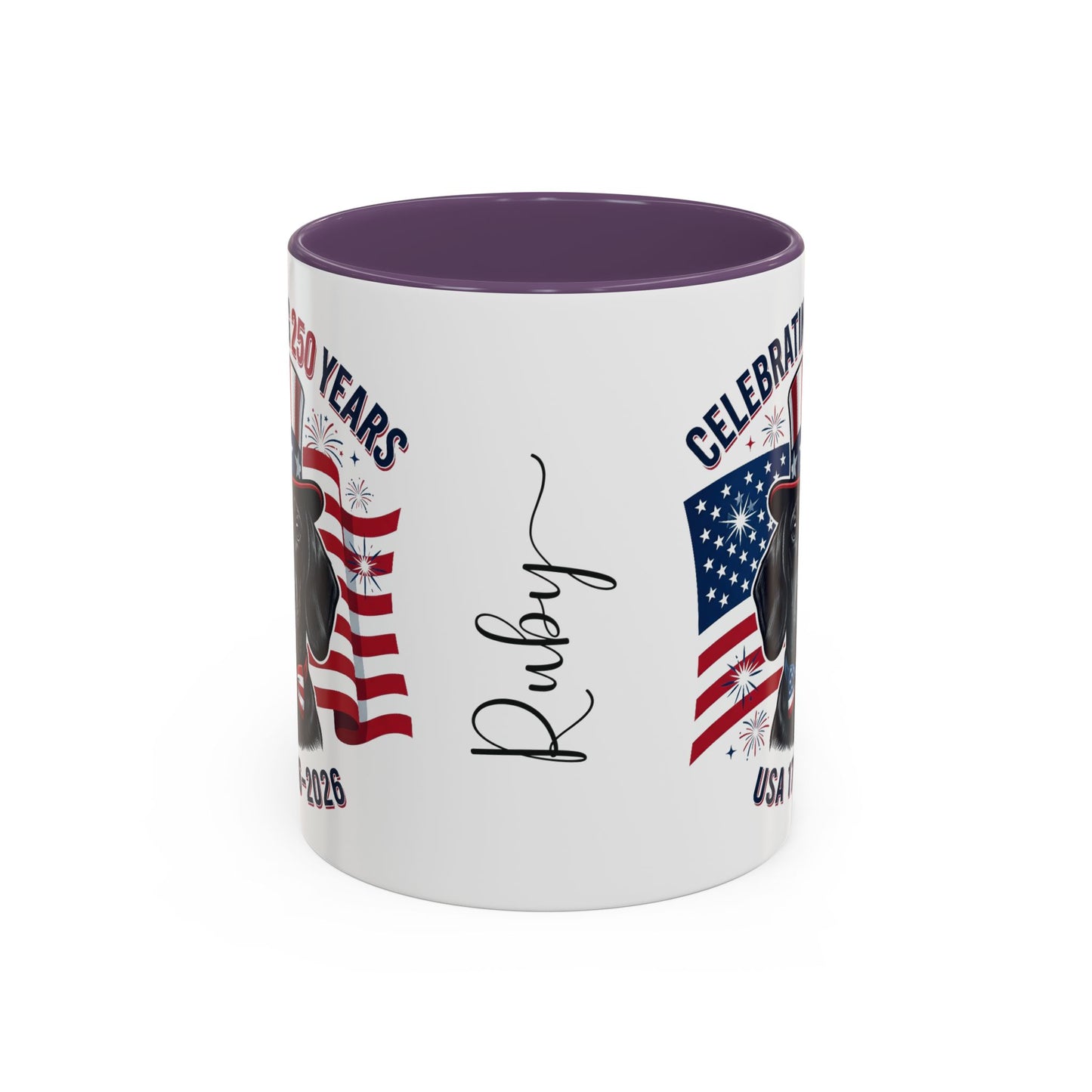 Dachshund #1 - 250th Celebration Personalised  Accent Mugs, 11oz & 15oz