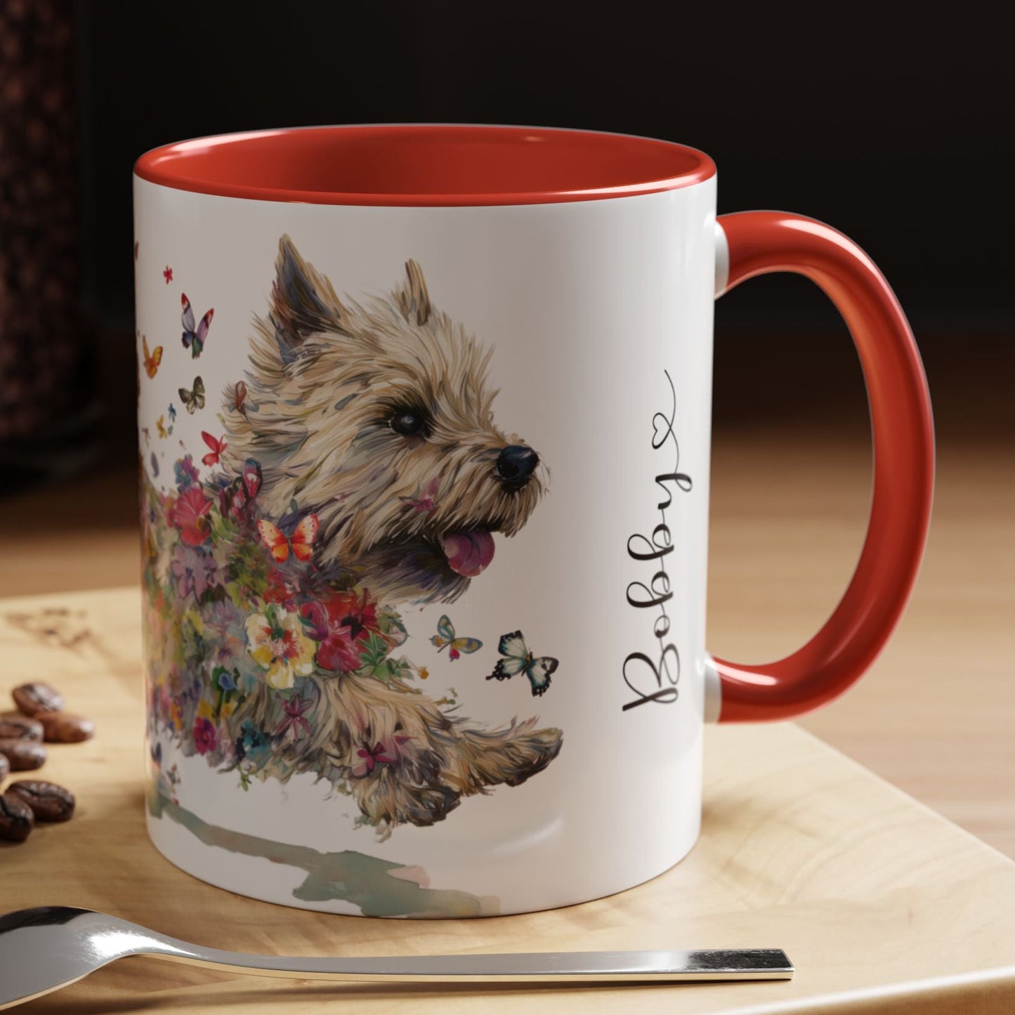 Cairn Terrier #1 Personalized Accent Mugs, 11oz