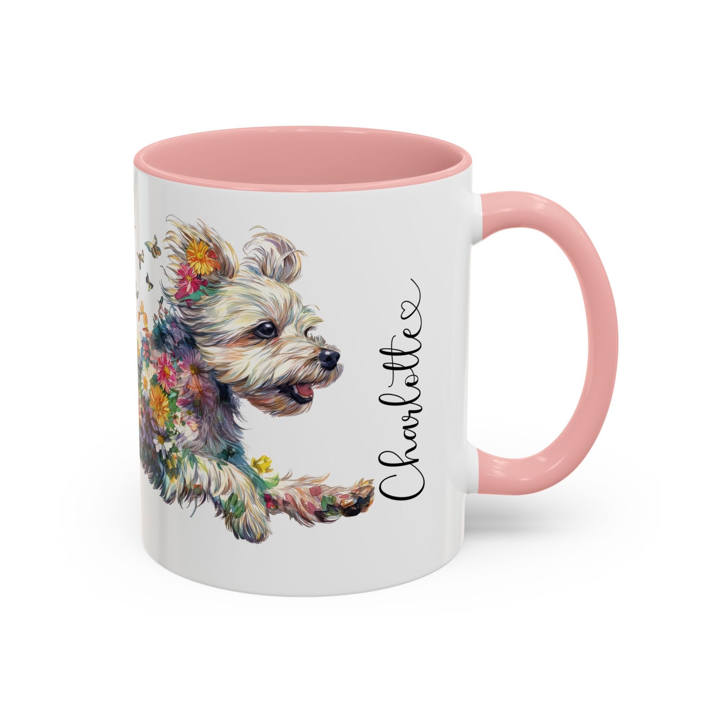 Yorkipoo #1 Personalized Accent Mugs, 11oz