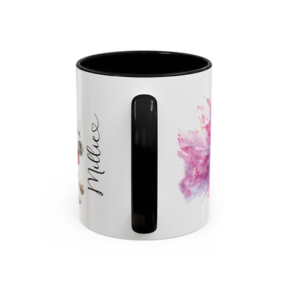 Shih Tzu Colourful Personalised Accent Mugs, 11oz