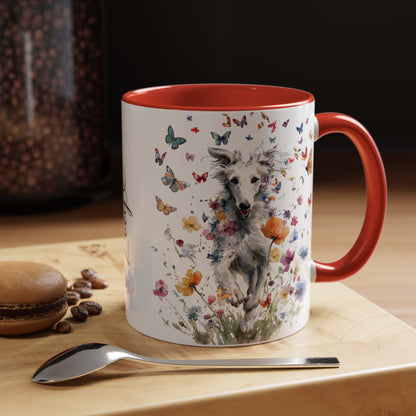 Silken Windhound #3 Personalized Accent Mugs, 11oz