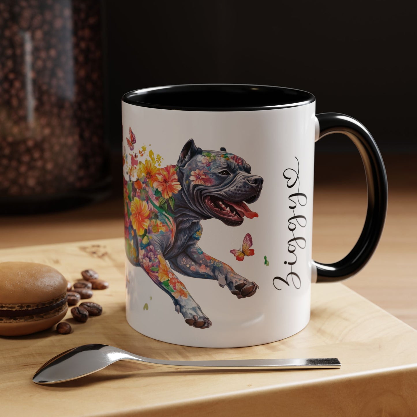 Cane Corso (crop ears) Personalized Accent Mugs, 11oz