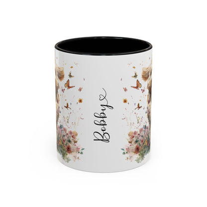 Labradoodle #6 Personalized Accent Mugs, 11oz