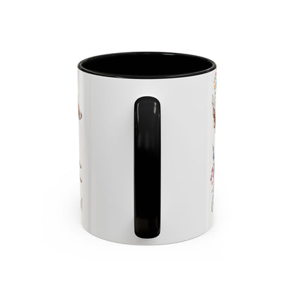 Border Collie #2 “Live like the gate was left open" Accent Mugs, 11oz