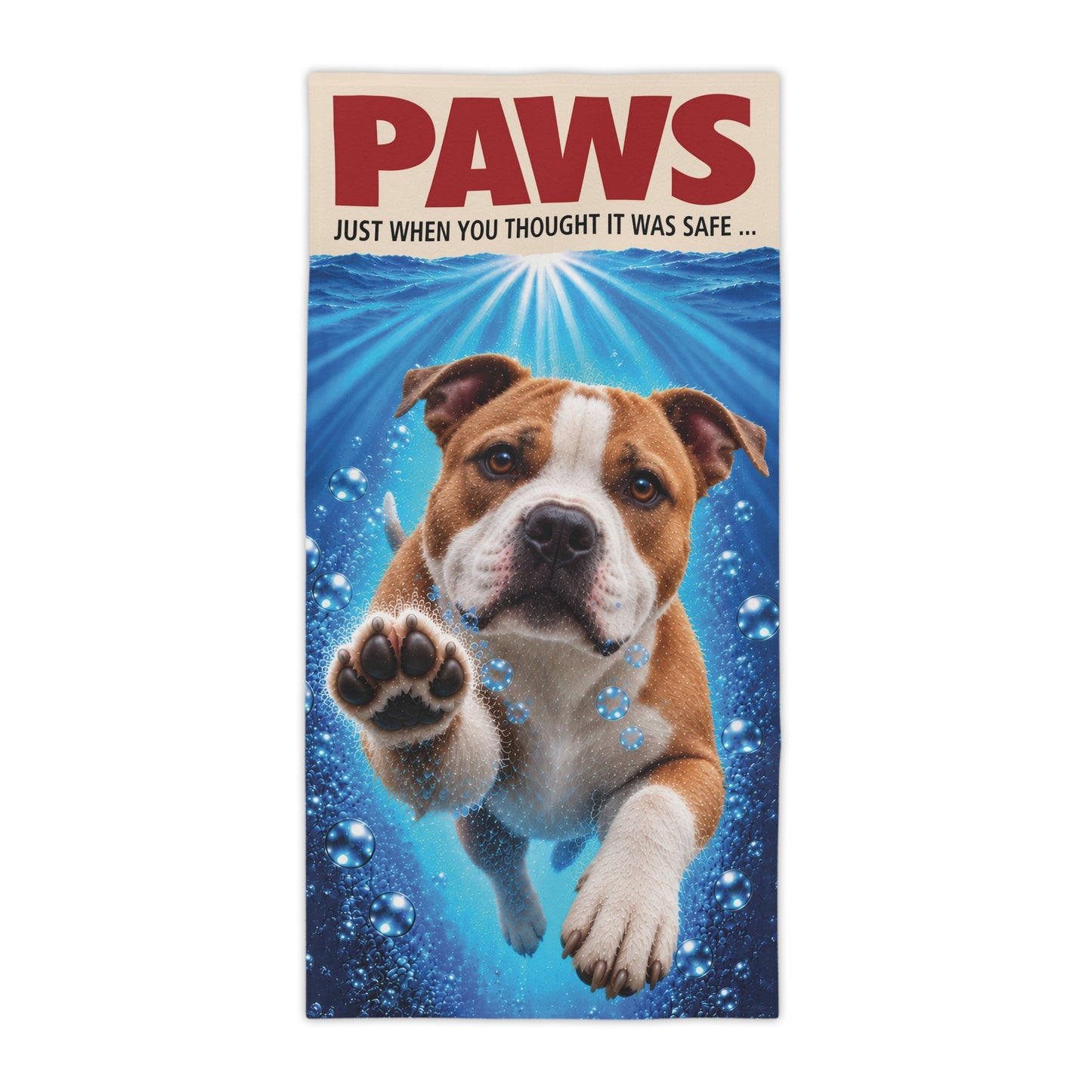 Staffordshire Terrier #1 PAWS Beach Towel