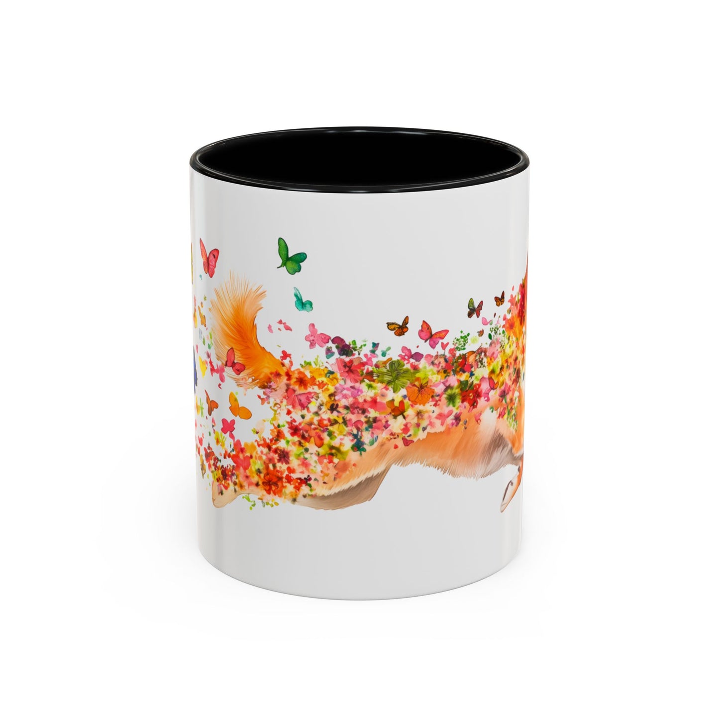 Shiba Inu Personalized Colorful Accent Mugs, 11oz