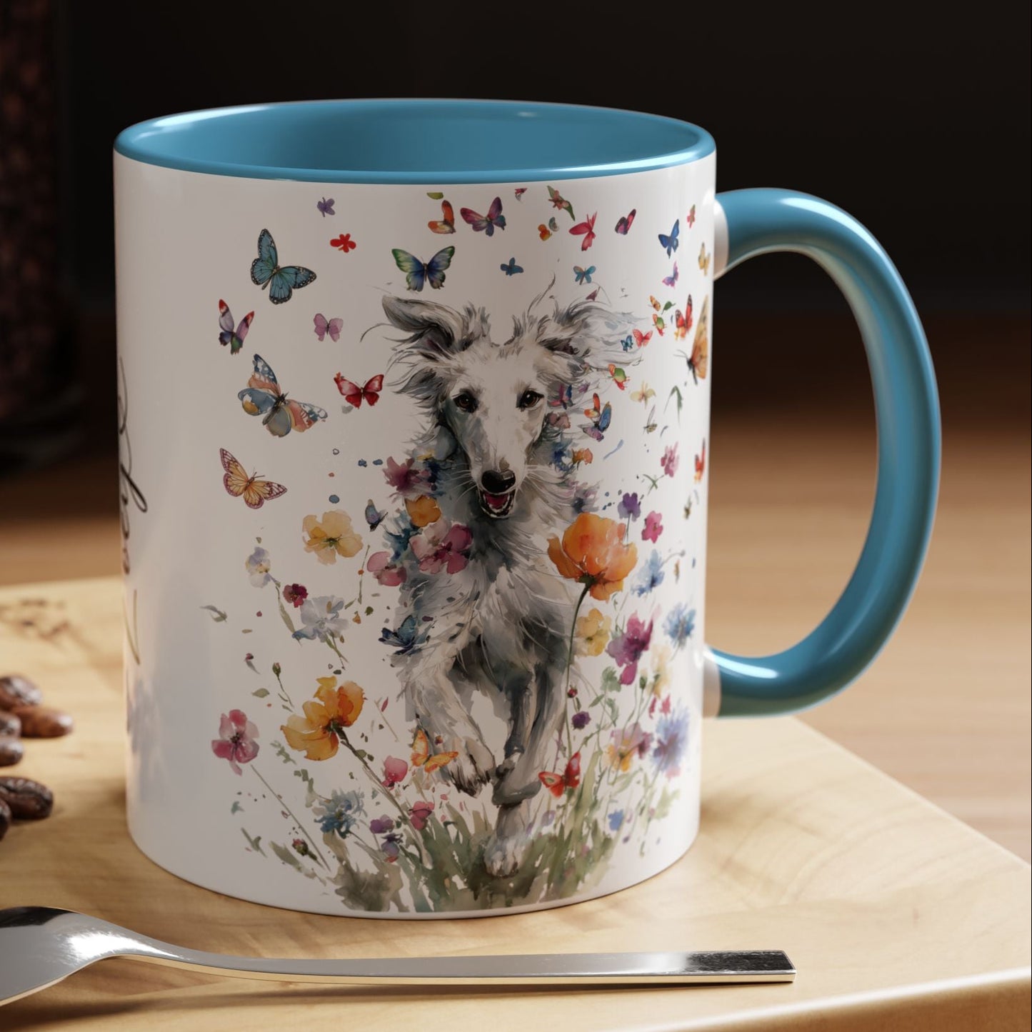 Silken Windhound #3 Personalized Accent Mugs, 11oz