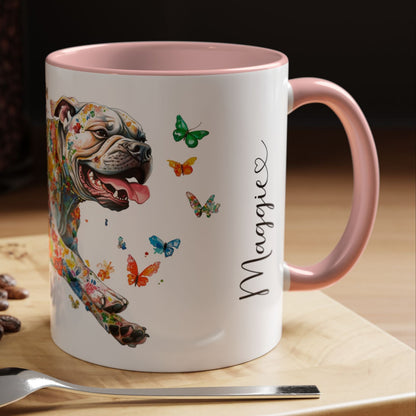 Bullmastiff #2 Personalized Colorful Accent Mugs, 11oz