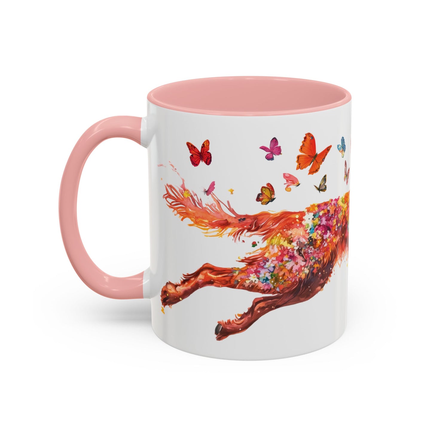 Irish Setter Personalized Accent Mugs, 11oz