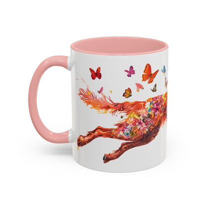 Irish Setter Personalized Accent Mugs, 11oz