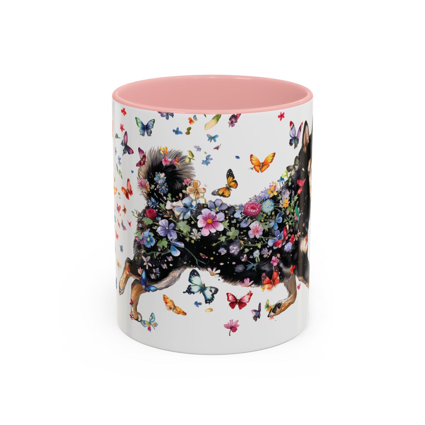 Shiba Inu #2 Personalized Accent Mugs, 11oz