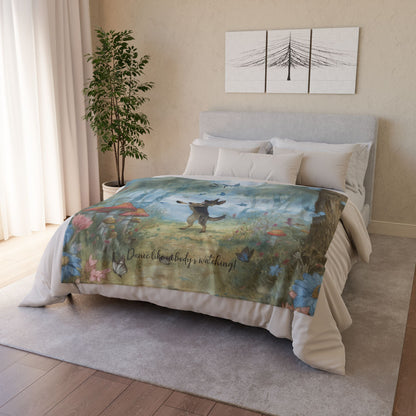 German Shepherd #1 Dancing Mystical Forest Personalised Blanket