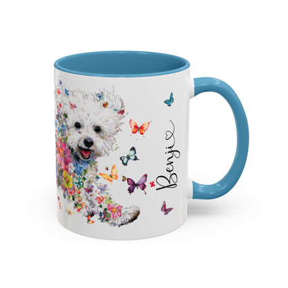 Bichon Frise #1 Personalized colourful Mugs, 11oz