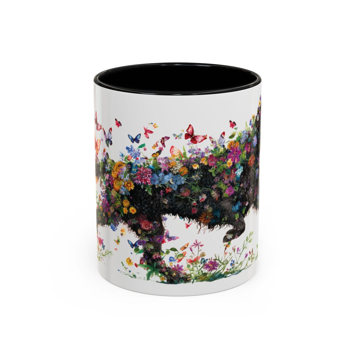 Curly Coated Retriever #2 Personalized Accent Mugs, 11oz