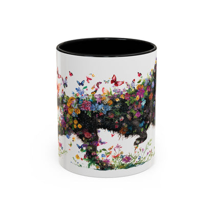 Curly Coated Retriever #2 Personalized Accent Mugs, 11oz