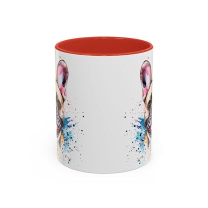 French Bulldog #2 Colourful Personalized Accent Mugs, 11oz
