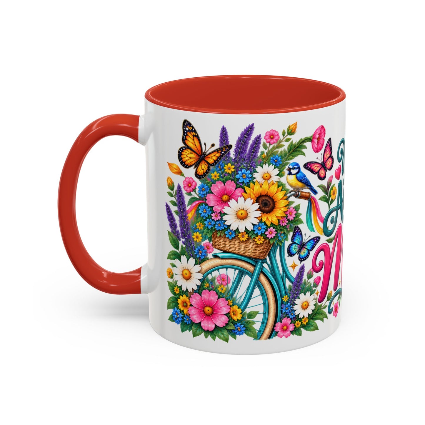 Most Amazing Mom, 11oz  accent mug (US spelling)