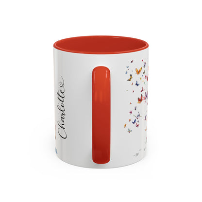 Yorkipoo #2 Personalized Accent Mugs, 11oz