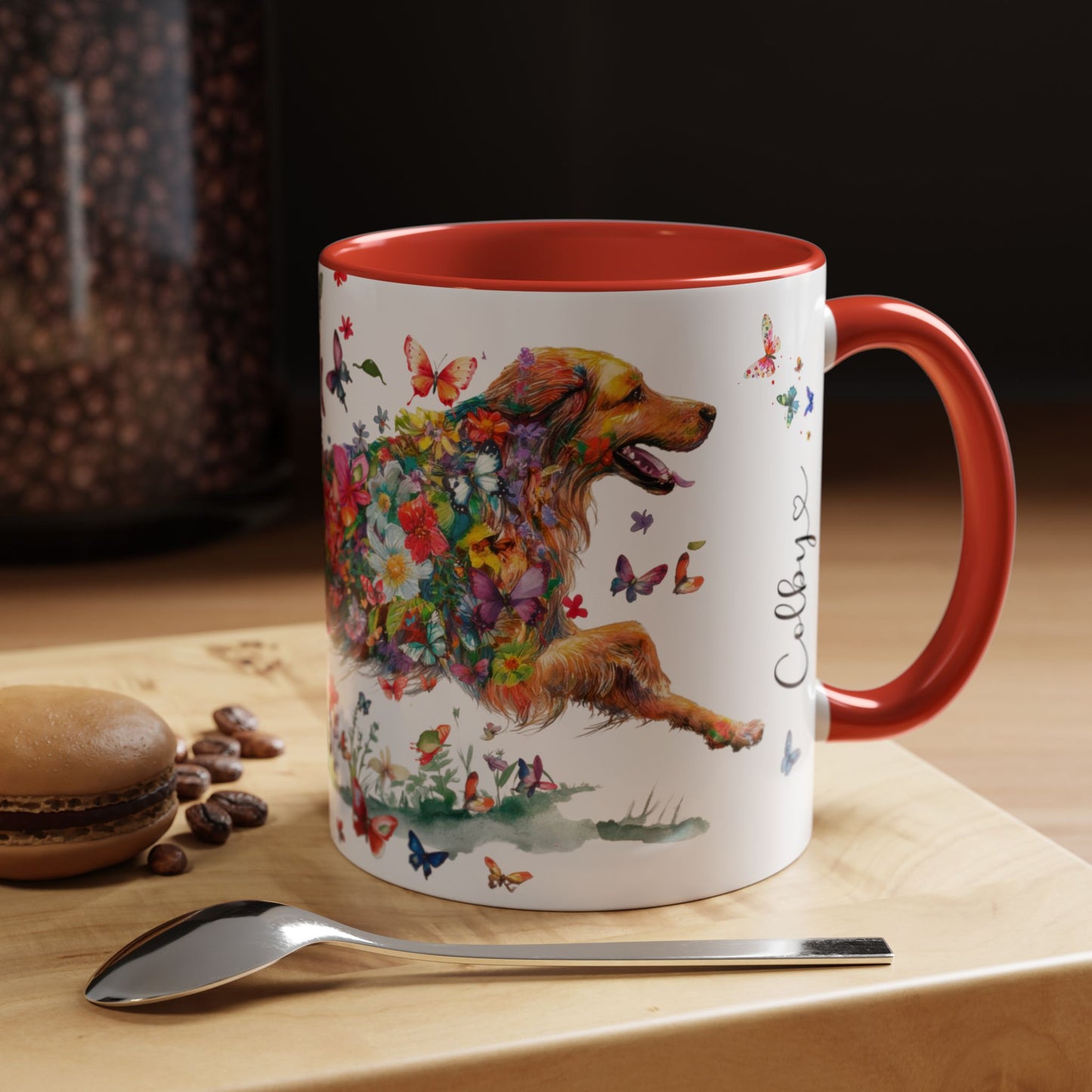 Hovawart #1 Colorful Accent Mugs, 11oz