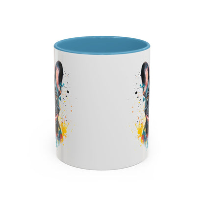 French Bulldog #1 Colourful Personalized Accent Mugs, 11oz