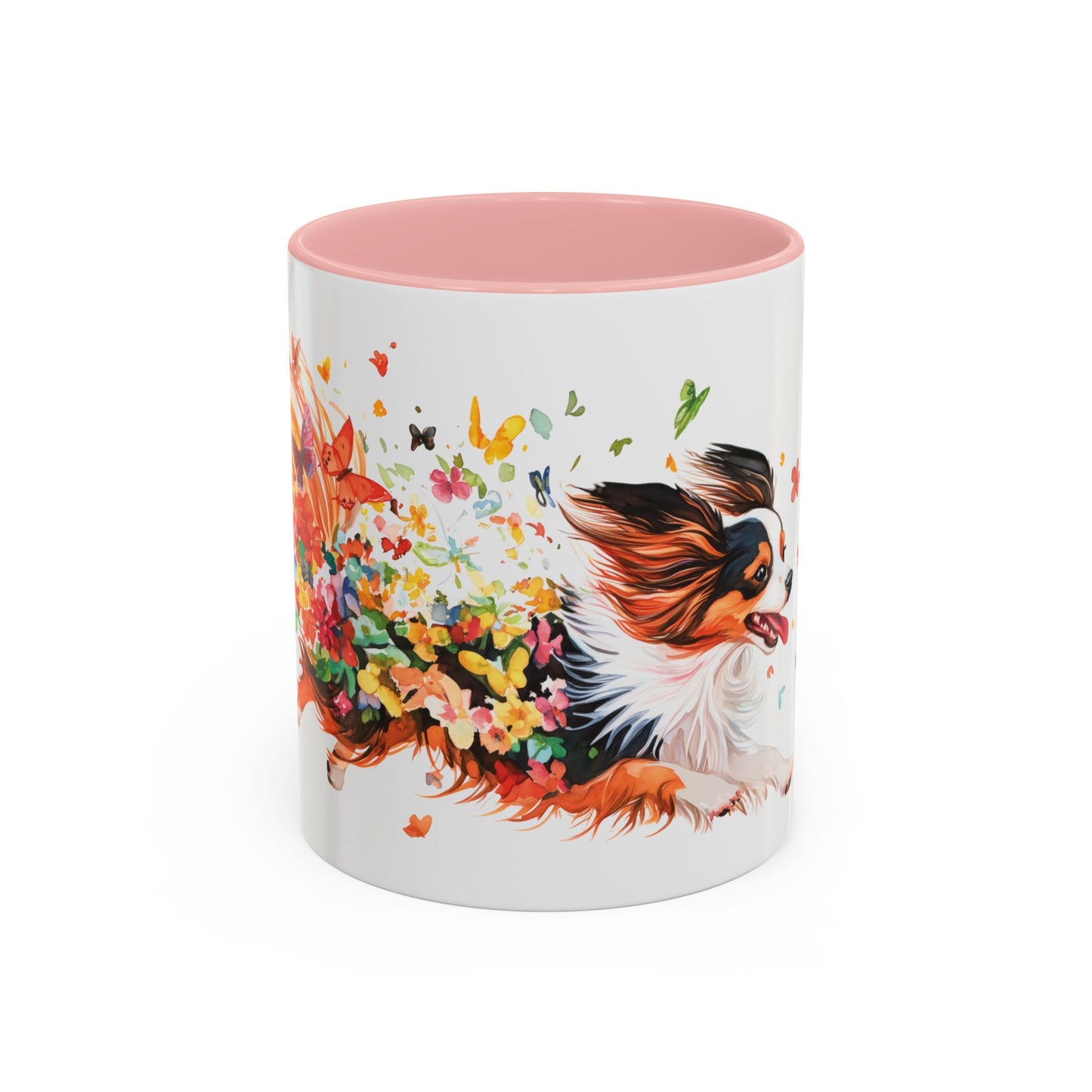 Papillon Personalized Accent Mugs, 11oz