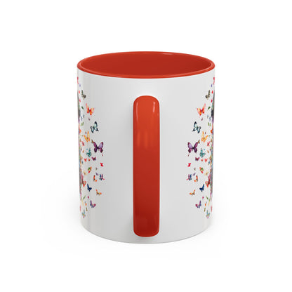 Poodle #5 Personalized Accent Mugs, 11oz