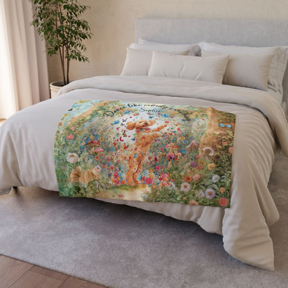 Cavapoo/Cavoodle #1 Dancing, Personalised Mystical Forest Blanket