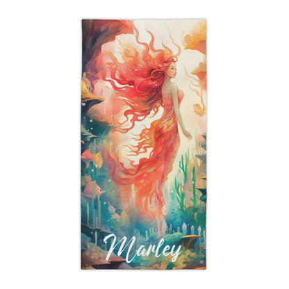 Mermaid #4 Personalised Beach Towels