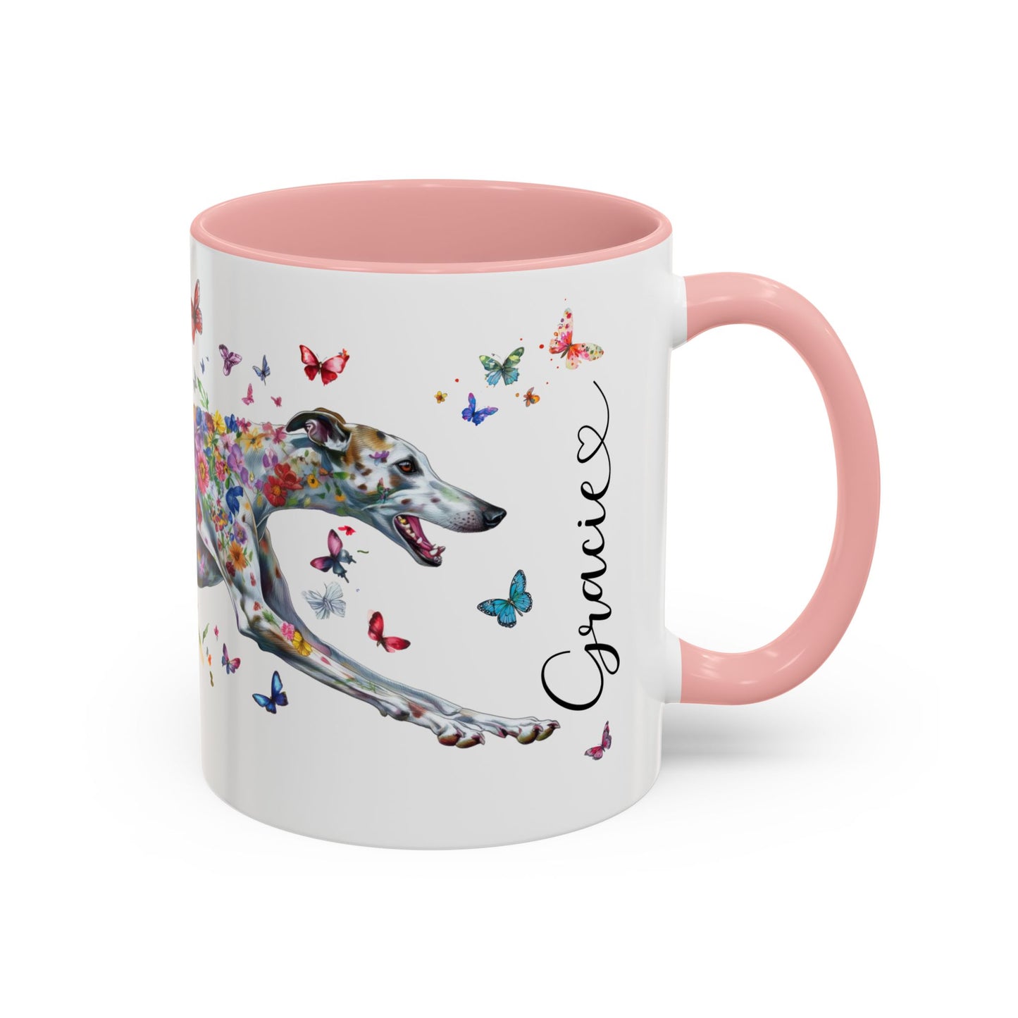 Greyhound #5 Personalized Accent Mugs, 11oz