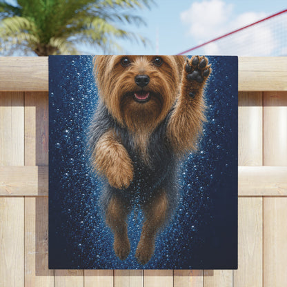 Silky Terrier PAWS Beach Towel