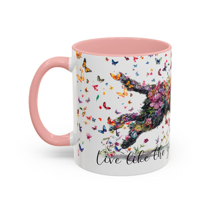 Labradoodle/Groodle #1  Live like the gate was left open, Accent Mugs, 11oz & 15oz