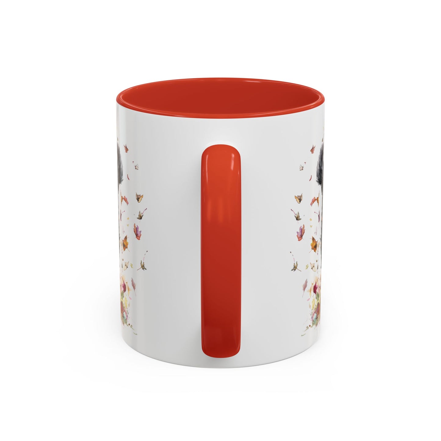 Bernedoodle #2 Autumn/Fall, Personalized Accent Mugs, 11oz