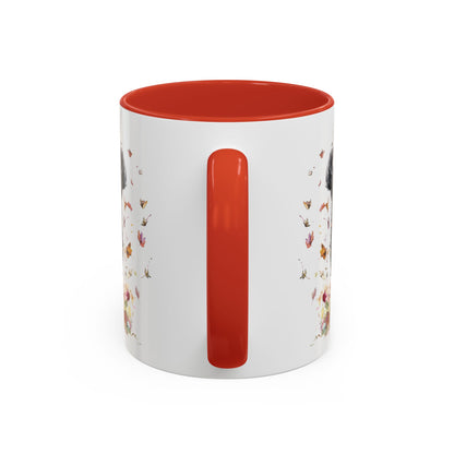 Bernedoodle #2 Autumn/Fall, Personalized Accent Mugs, 11oz