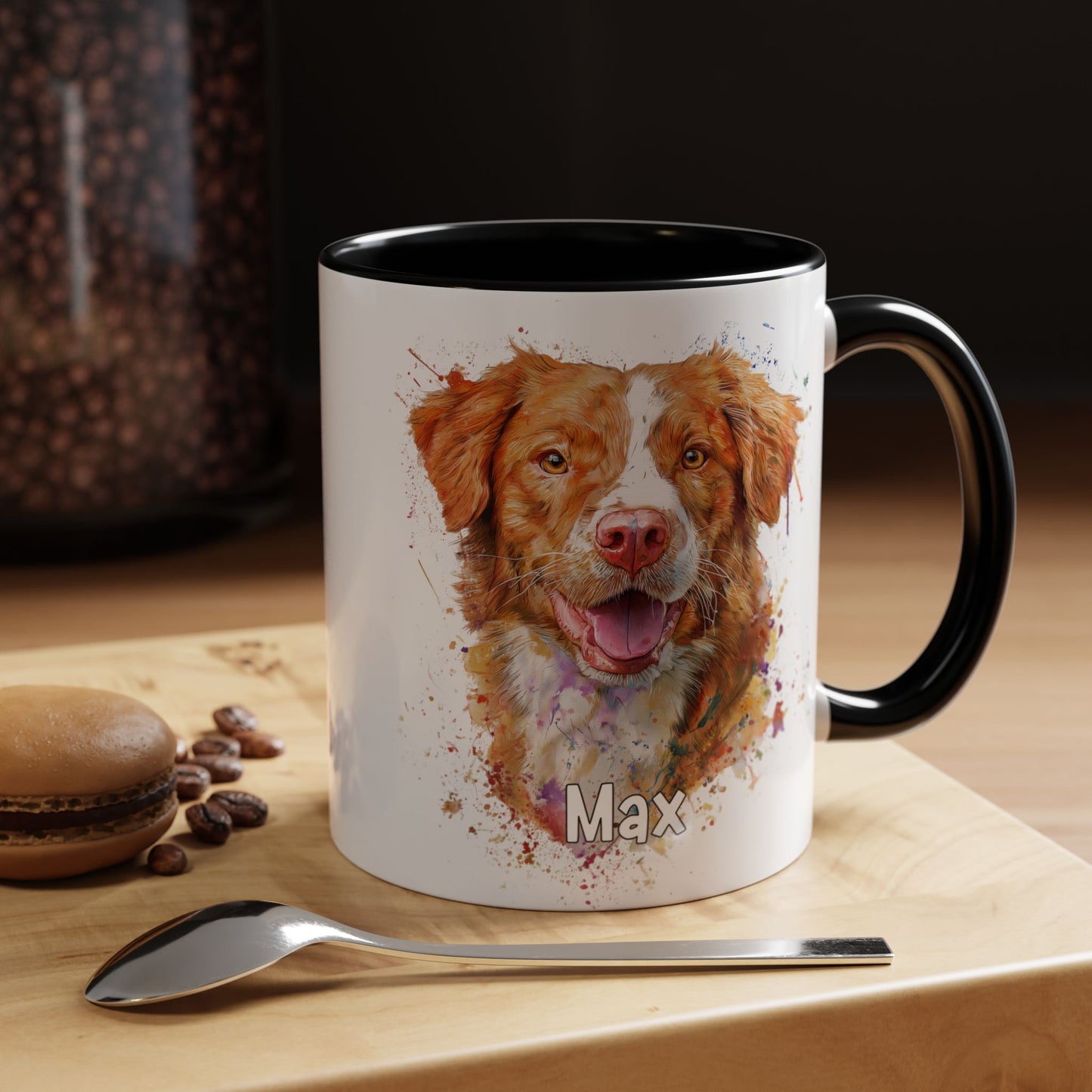 Nova Scotia Duck Tolling Retriever Colourful Personalized Accent Mugs, 11oz