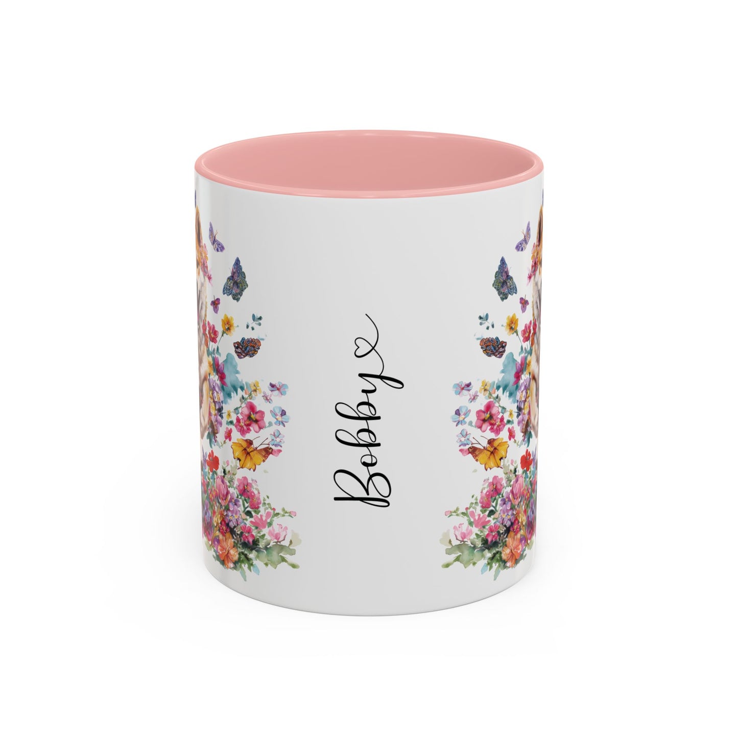 Shiba Inu #4 Personalized Accent Mugs, 11oz