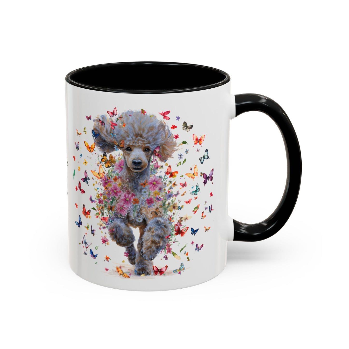 Poodle #6 Personalized Accent Mugs, 11oz