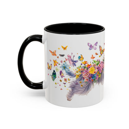 Peekingese #2 Personalized Accent Mugs, 11oz