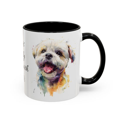 Shih Tzu #1 “Life is better with” Personalized Accent Mugs, 11oz