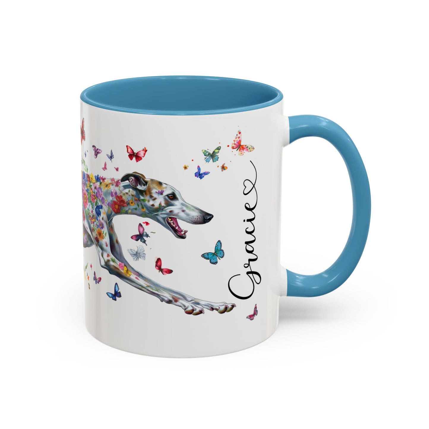 Greyhound #5 Personalized Accent Mugs, 11oz