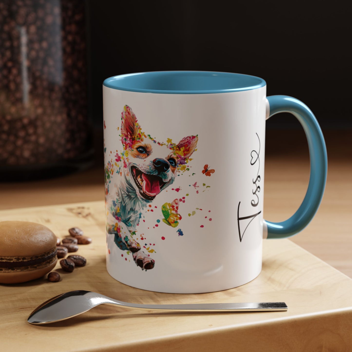 Jack Russell Terrier Personalized Accent Mugs, 11oz