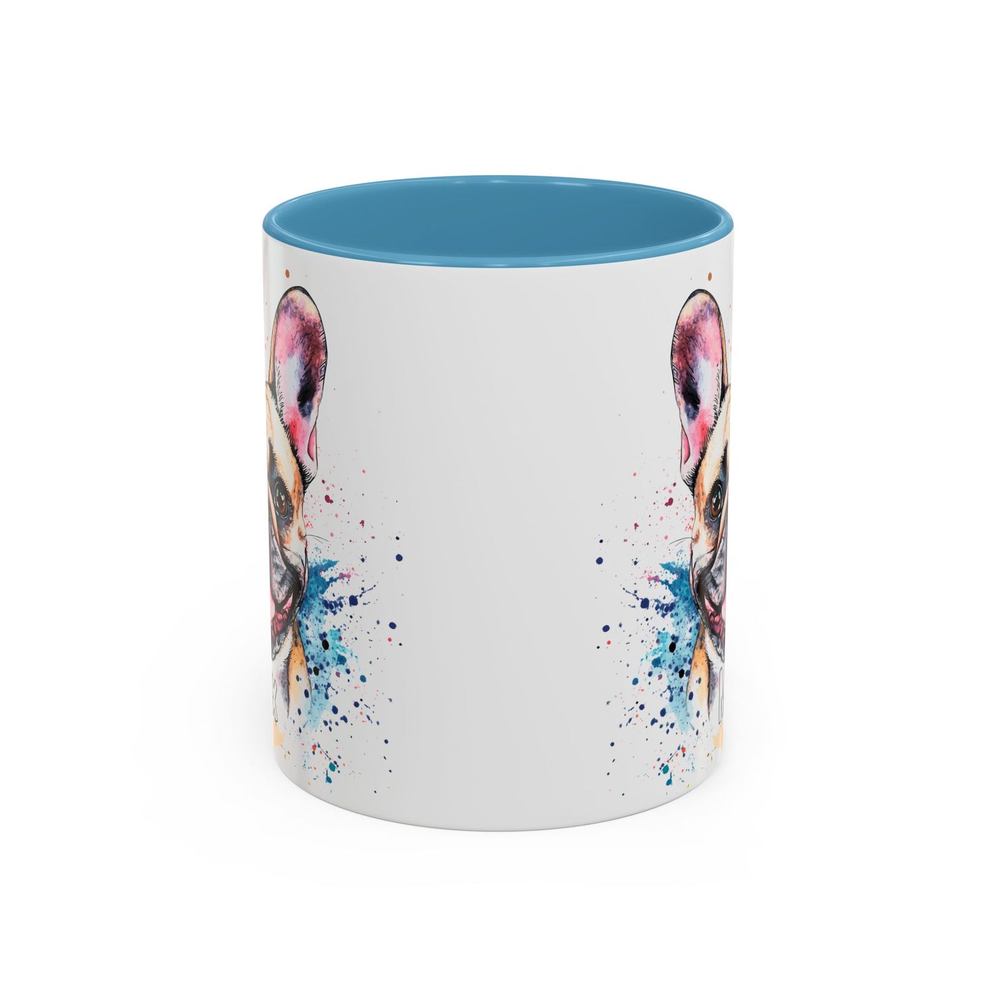 French Bulldog #2 Colourful Personalized Accent Mugs, 11oz
