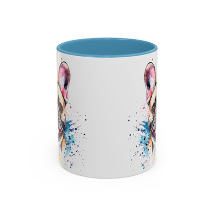 French Bulldog #2 Colourful Personalized Accent Mugs, 11oz