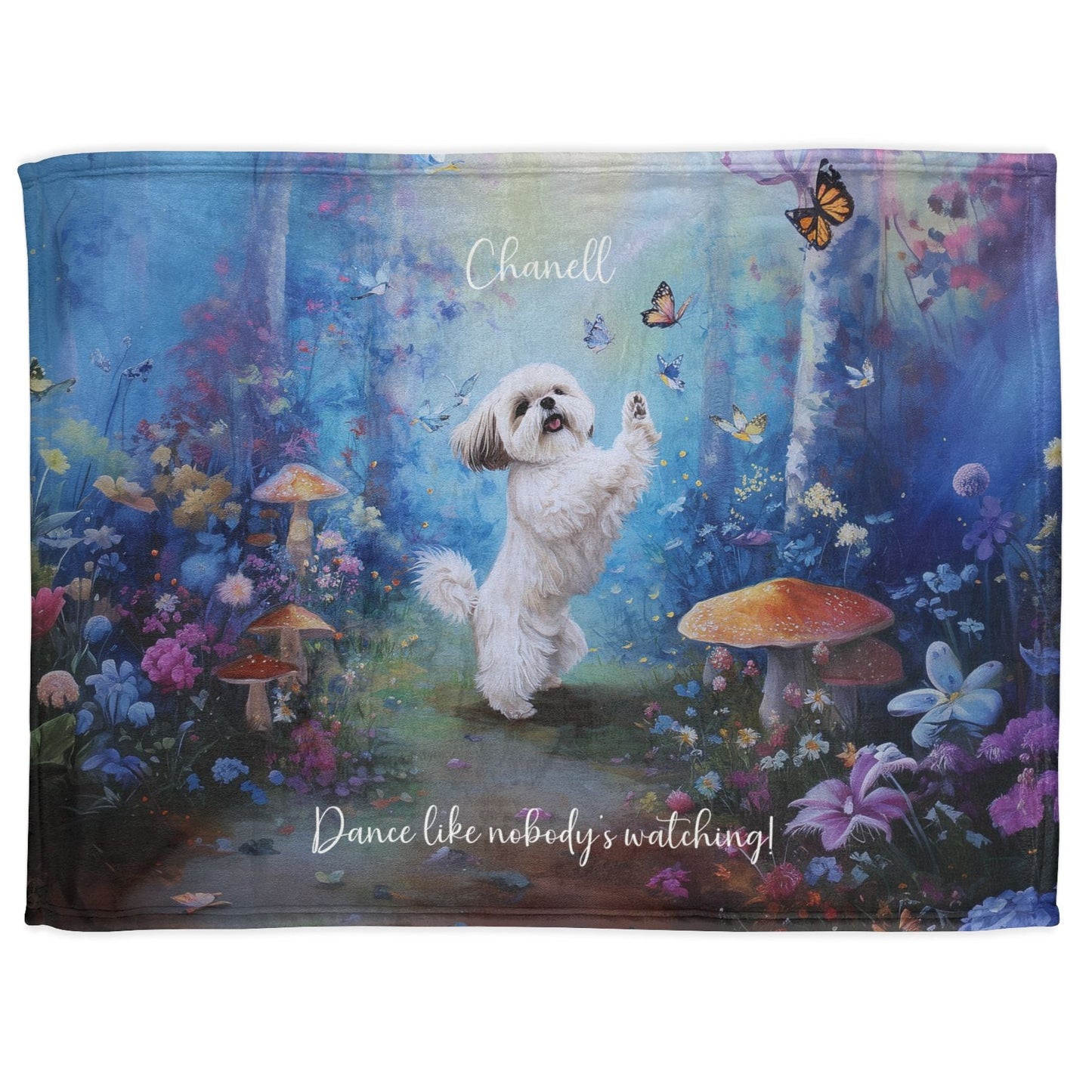 Shih Tzu #1 Dancing Mystical Forest Personalised Blanket