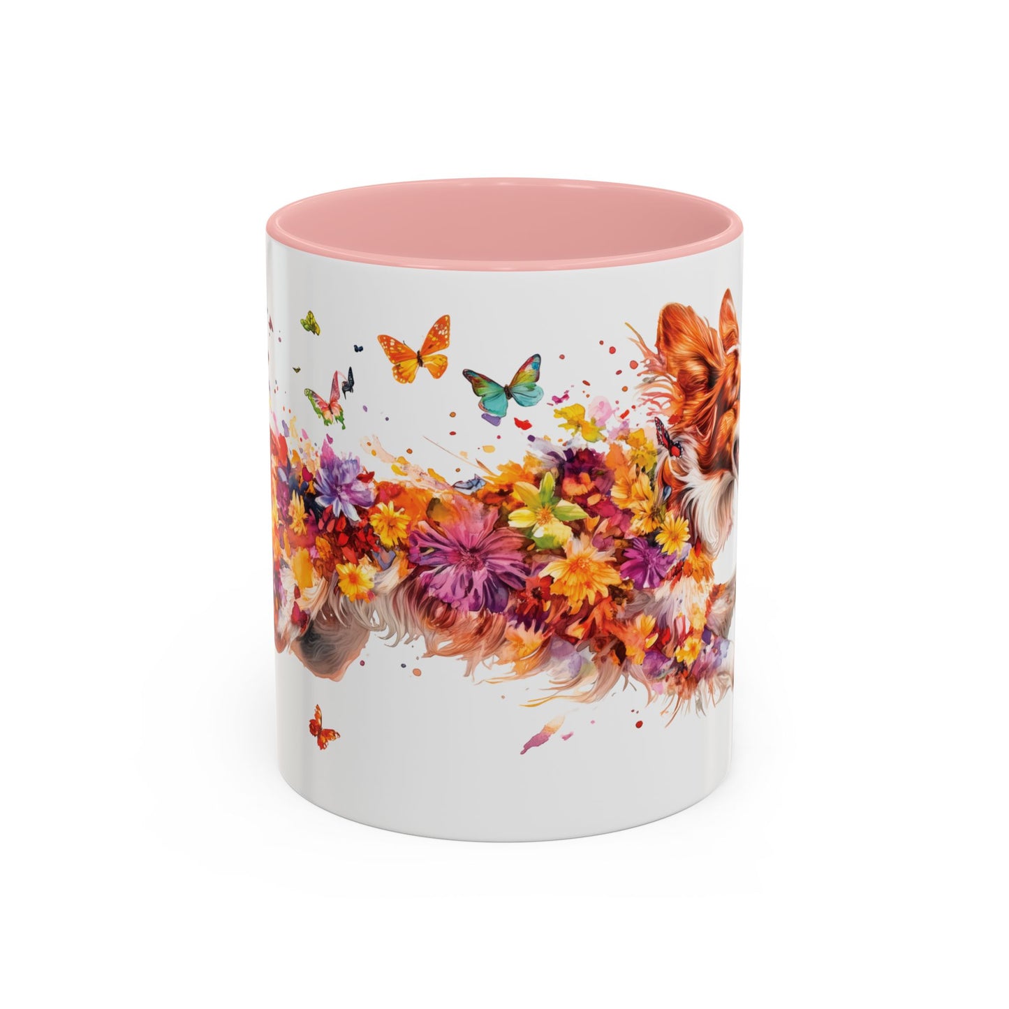 Border Collie Red Merle, Personalized Accent Mugs, 11oz