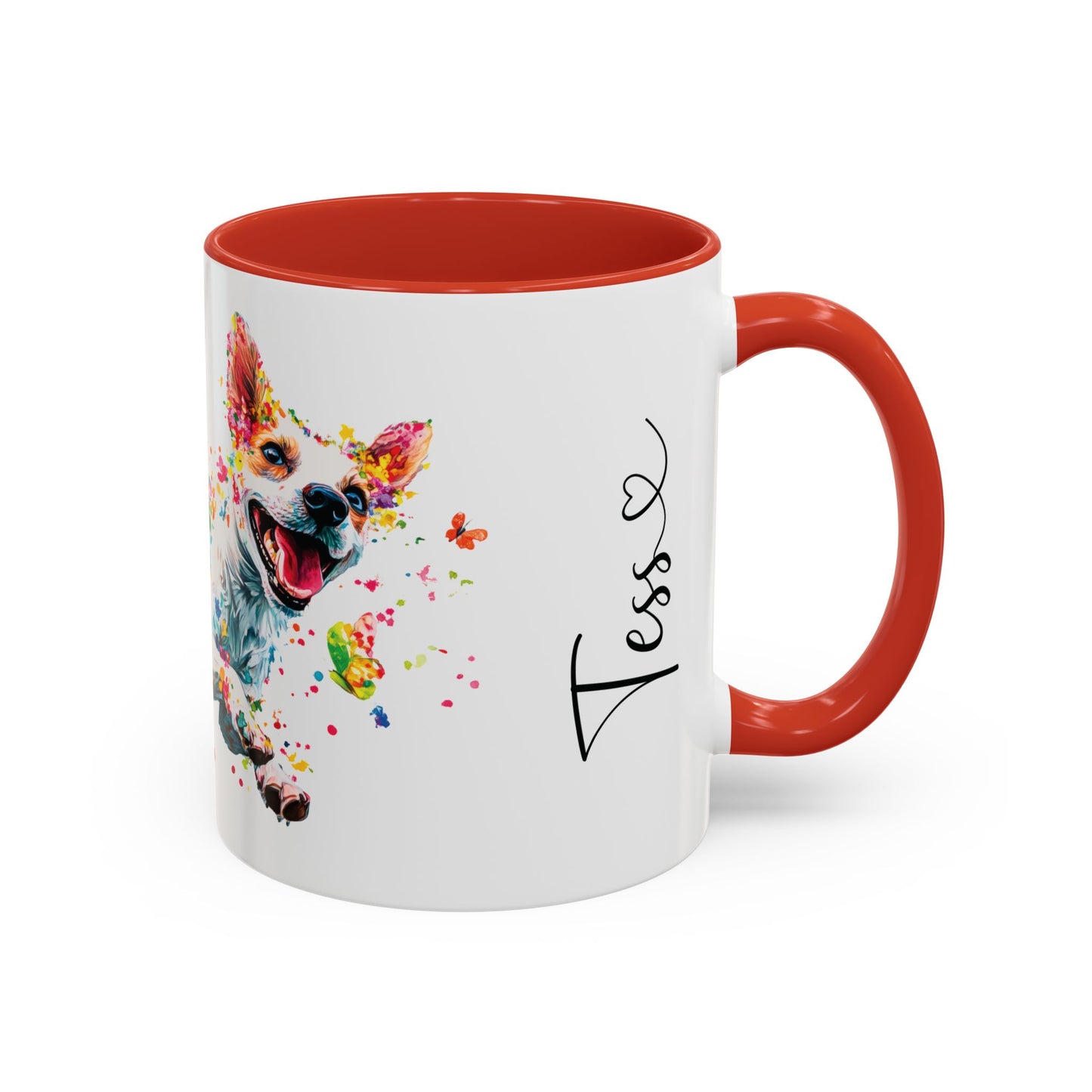 Jack Russell Terrier Personalized Accent Mugs, 11oz