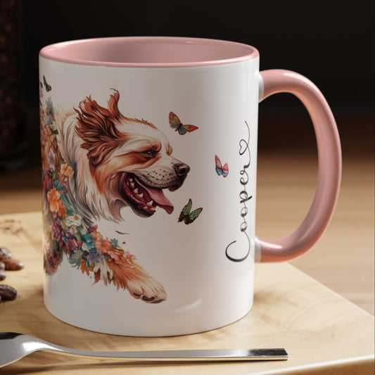 Tibetan Mastiff #2 Personalized Accent Mugs, 11oz