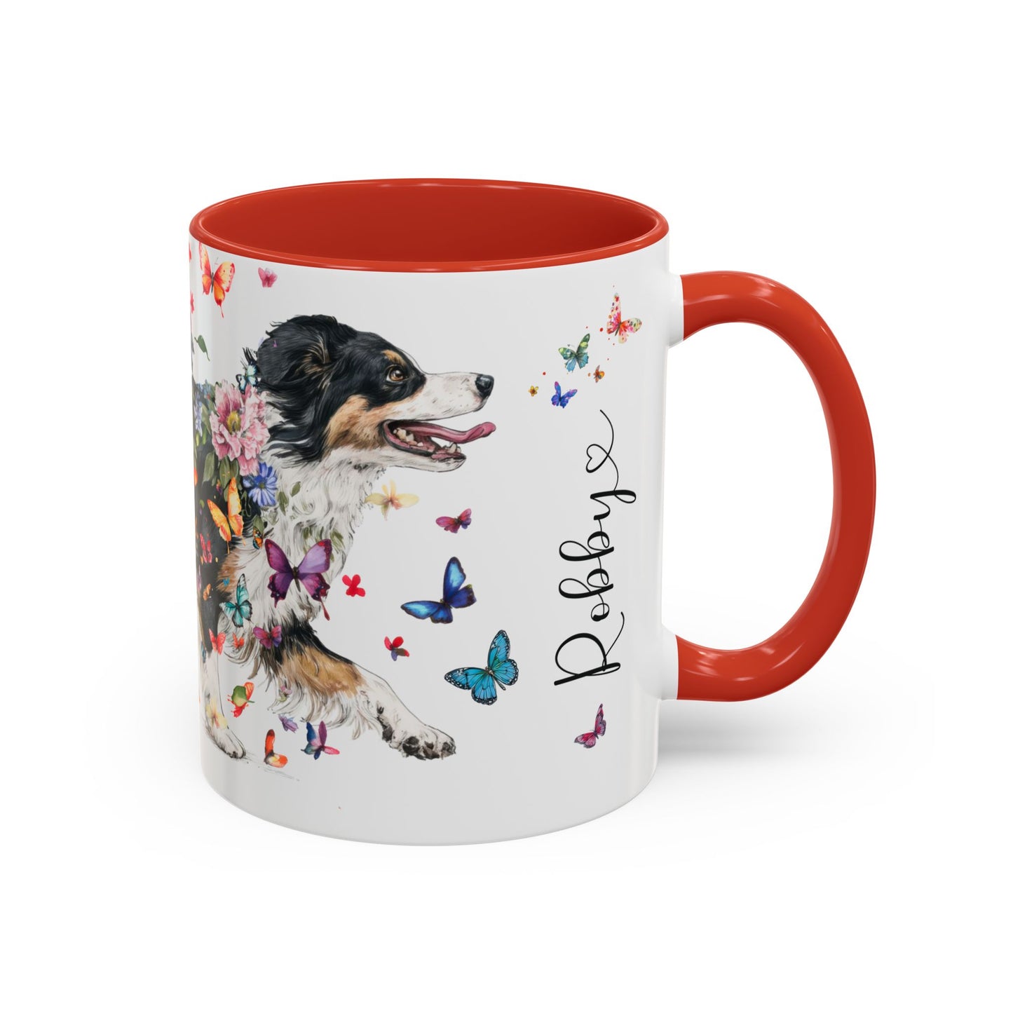 Australian Shepherd NBT #4 Personalized Accent Mugs, 11oz